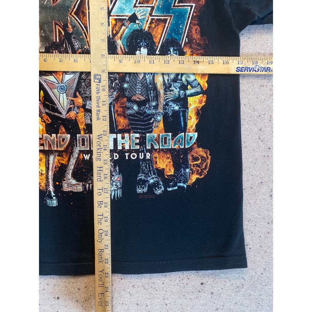Kiss End of the Road World Tour Tshirt Mens Small Black 2019 - Picture 4 of 8